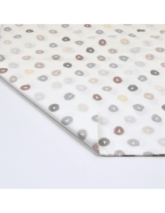 Tela con estampado de corazones