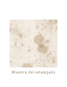 Tela con estampado de manchas beiges