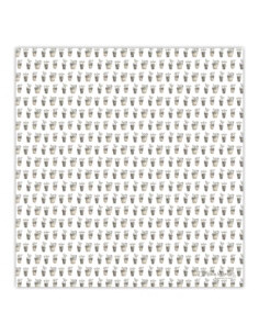 Papel vellum con estampado de macetas