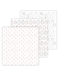 Tres papeles vellum que forman el kit