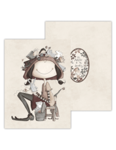 Carpeta con Ofelia sentada