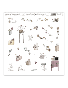Lámina de die cuts de la colección Un día muy especial (niña) 2