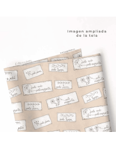 Tela con estampado de puntadas 2