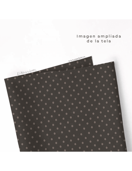 Tela: Topitos en color topo