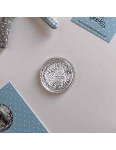 Sello con diseño: Hecho a mano