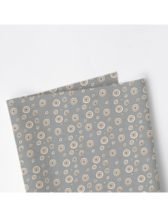 Tela con estampado de círculos