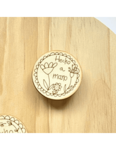 Imán para alfileteros de madera