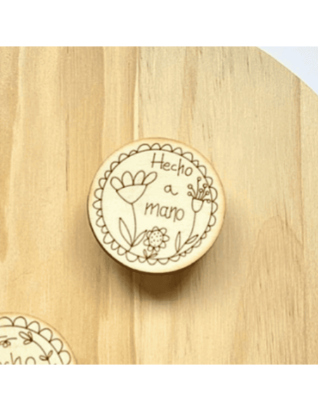 Imán para alfileteros de madera