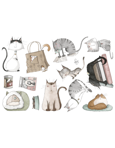 Hoja Transfer DTF: Gatitos