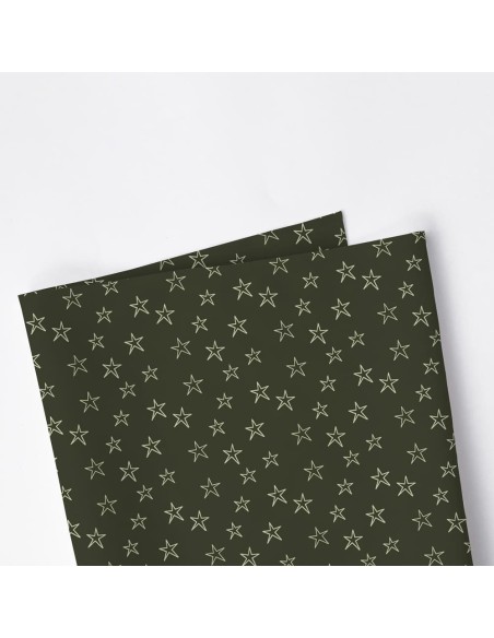 Tela: Estrellas verdes