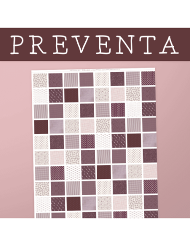 Telas de cuadrados verdes