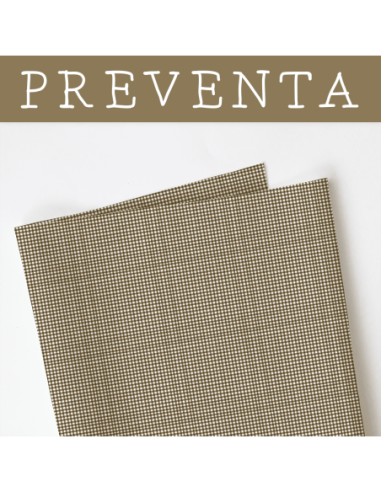 Telas de vichy caqui