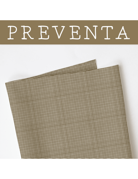 Telas de vichy caqui