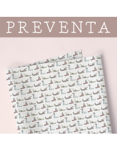 Preventa: Tela Zapatos del Corazón