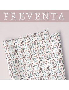 Preventa: Tela Florecillas del Corazón