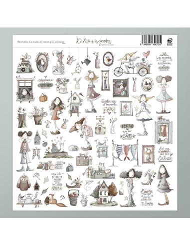 Recortables: Las hadas del corazón y las estaciones